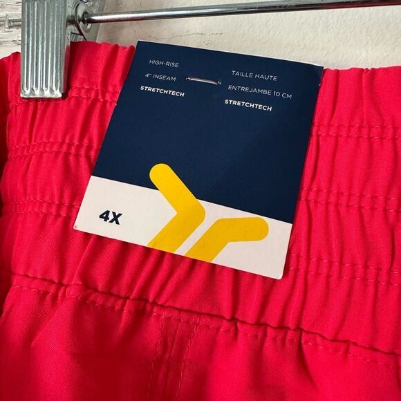 Old Navy High-Waisted StretchTech Shorts Fucsia Plus Size Pull on Athletic NWT - Picture 6 of 7